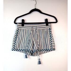 Vineyard Vines Cotton Linen Blend Striped Shorts - Womens XS